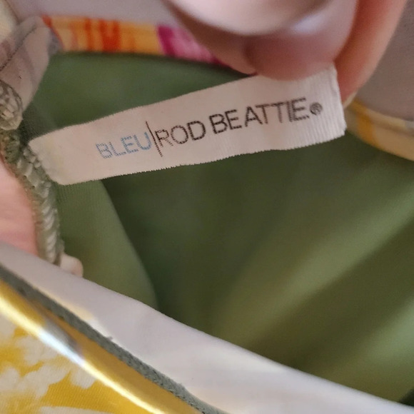 Bleu rod beattie swim suite top floral size 14 - Picture 6 of 7